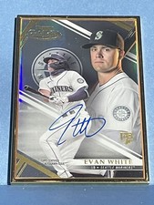 EVAN WHITE 2021 TOPPS GOLD LABEL AUTO GOLD FRAMED AUTOGRAPH ROOKIE MARINERS 🔥