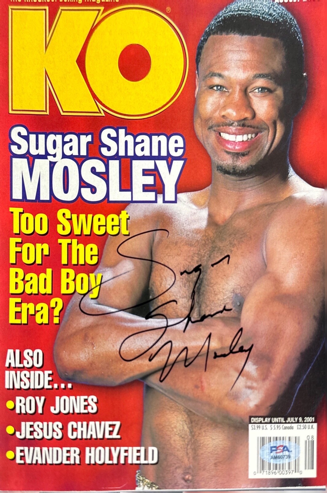 Sugar Shane Mosley Autographed Signed 'The Ring' Boxing Magazine PSA AM60739 