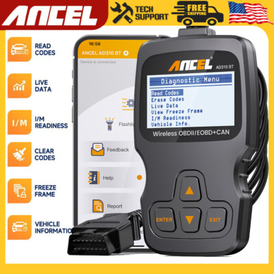 Bluetooth Automotive OBD2 Scanner Car Engine Diagnostic Tool Check Engine Light