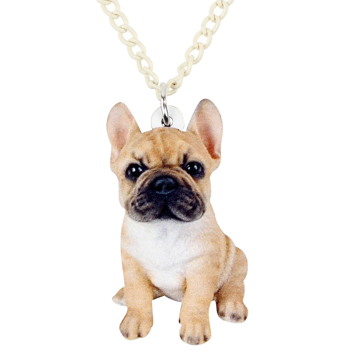 Buy French Bulldog Necklace, Sterling Silver, Charm Mom Gifts for Women  Jewelry Love Owner Pendant Items Valentine Wedding Memorial Online in India  - Etsy