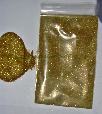 Gold Holographic Flakes Halo Auto Paint Urethane Clear coat Gloss HOK