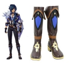 Kaeya Alberich Genshin Impact Game Cosplay Costume Shoes Boot/