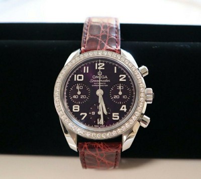 AUTH OMEGA WATCH SPEEDMASTER DIAMOND 