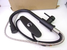 Stainless Steel Kitchen Faucet w/ Pull Out Sprayer Matte Black  New Open Box 
