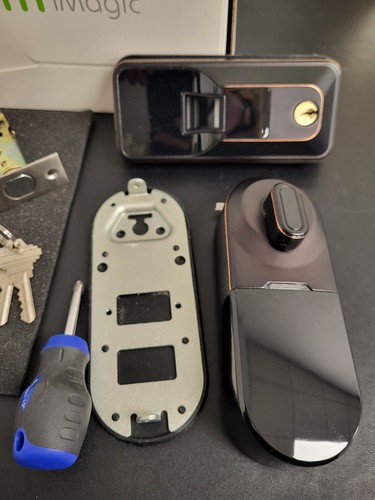 🔥iMagic Electronic Fingerprint Deadbolt Keypad Entry Door LockTouch Screen🔥 - Picture 7 of 11