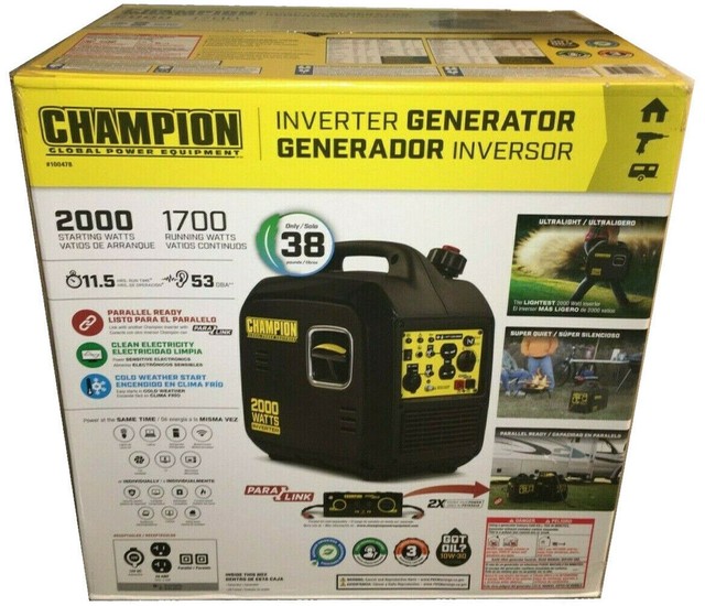 Champion 100478 2000 Watt Inverter Generator For Sale Online Ebay