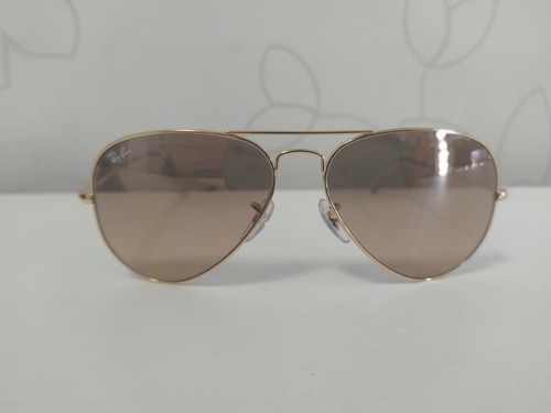 RAY BAN AVIATOR LARGE METAL RB3025 001/3E 58-14 ORO LENTI FLASH ROSA PINK  SFUMAT | eBay