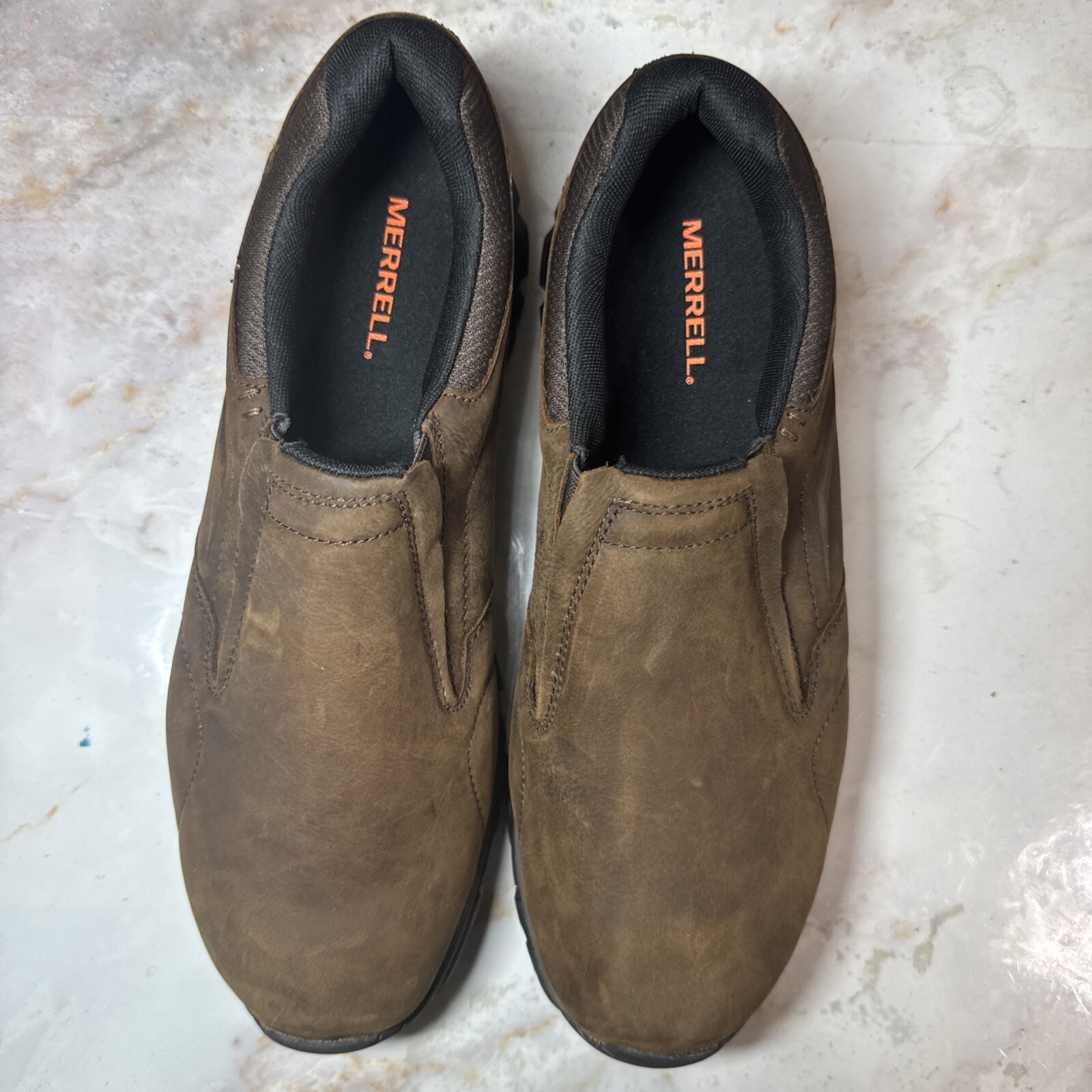 Scarpe da trekking da uomo taglia 7 W Merrell Moab Adventure Moc terra scura J91837W