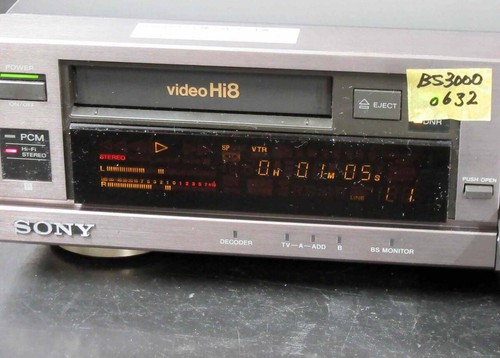 SONY EV-BS3000 Hi8 8mm Highest Grade VCR NTSC Perfect operation Excellent+++ - Picture 5 of 20