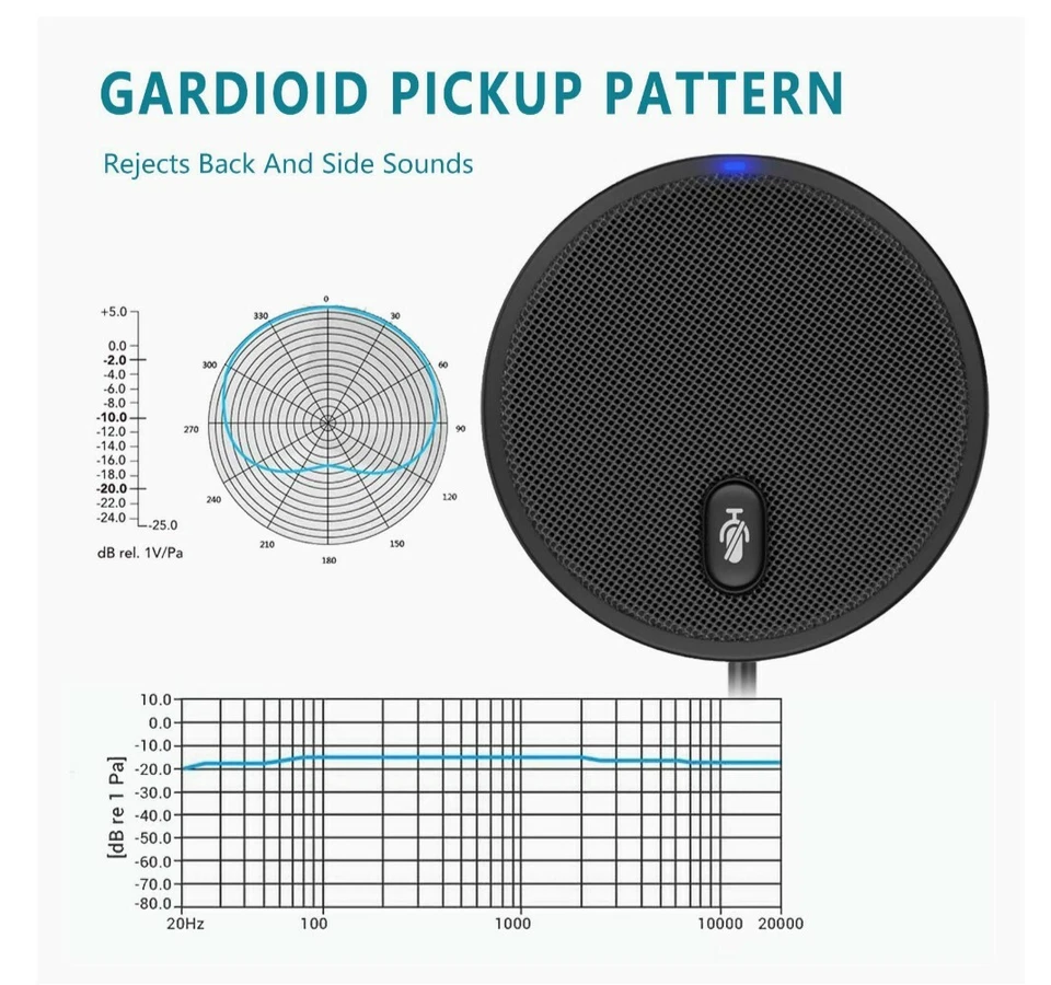 Omnidirectional Boundary Conference Microphone 🎤 Enhance Your Video Conferences - Image 3 of 4