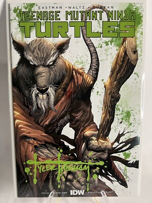 TMNT #1 NYCC 2023 Tyler Kirkham Battle Damage SPLINTER Trade