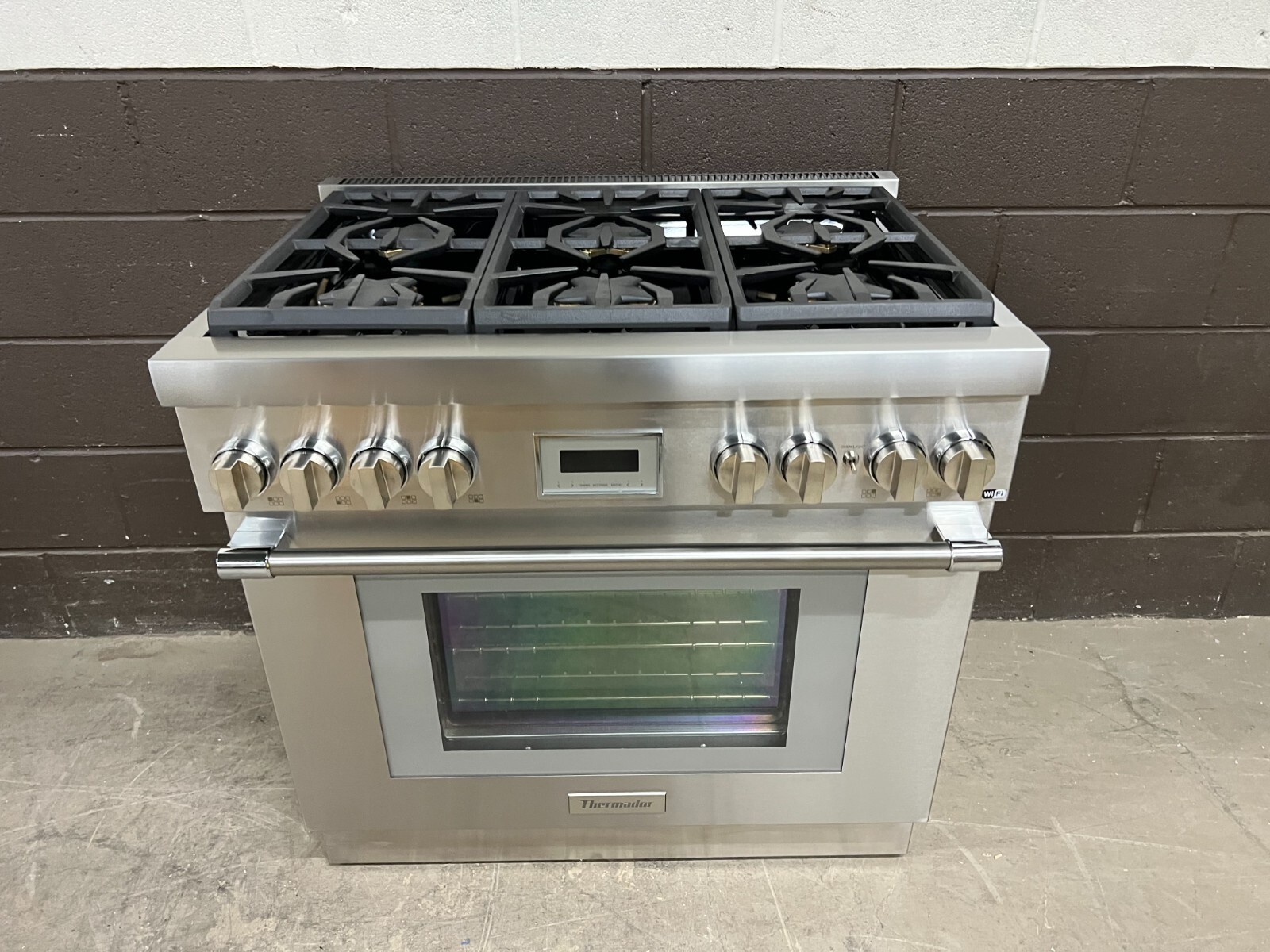 Thermador PRG366WH 36" ProHarmony Gas Range 6 Burners Stainless