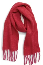 Topshop Scarf Red Pink Soft Style One Size