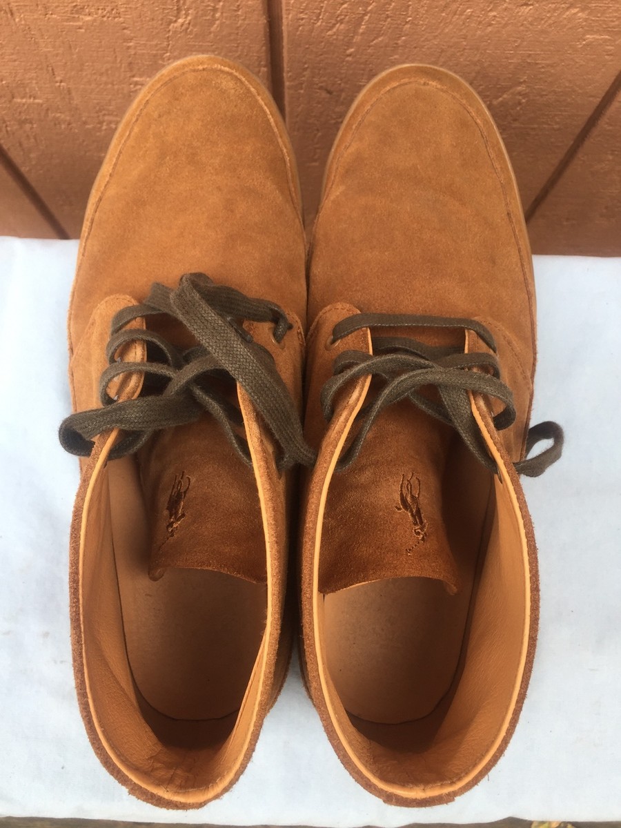 Polo Ralph Lauren Erwin Men\'s Shoes 13 D Lace Up Chukka Suede EUC POLO RALPH LAUREN ERWIN BROWN SUEDE HIGH TOP CHUKKA  main image 3