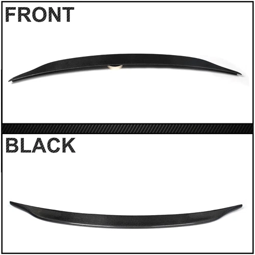 REAR CARBON FIBER Rear Trunk Spoiler Wing Fit for Audi A4 B8 2009-2012 Sedan - Picture 9 of 9
