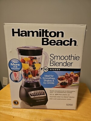 Hamilton Beach 50190 Smoothie Blender with 56oz Plastic Jar - Black