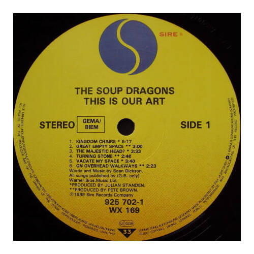 The Soup Dragons This Is Our Art (Vinyl) eBay