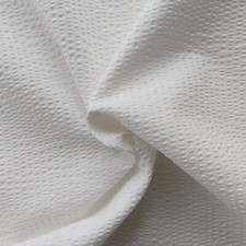 Seersucker Cotton Fabric Ivory 130cm Wide By The Half Metre