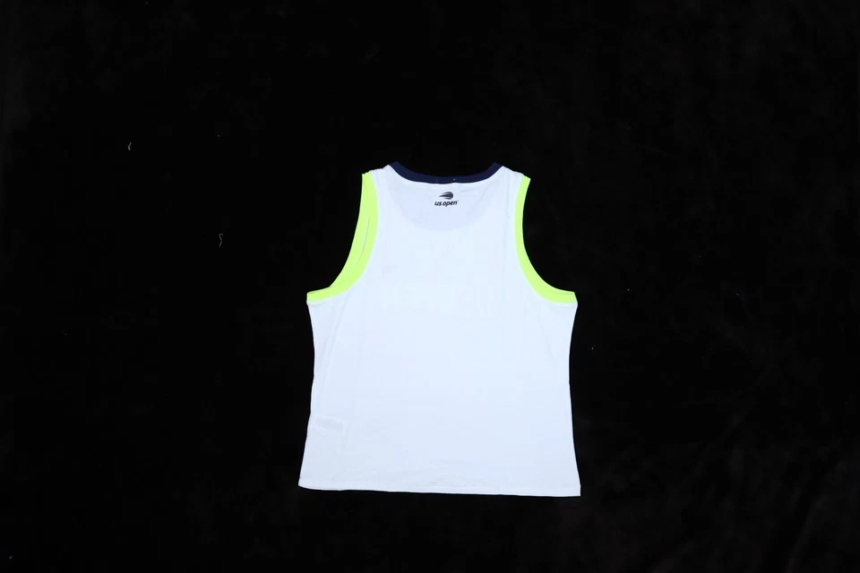 Polo Ralph Lauren US Open Tennis Tank Top White Yellow Neon 2023 Womens XL - Image 3 of 4