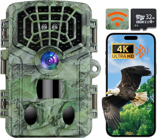 Wifi Trail Camera - 4K 48MP Wifi Game Camera with 100Ft Night ...