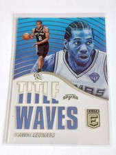 2021-22 Donruss Elite Kawhi Leonard Title Waves Acetate #15 Spurs Champ