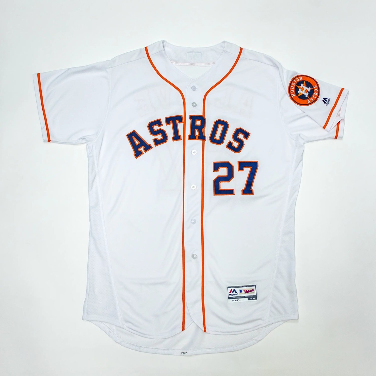 2019 Houston Astros White Authentic Team Issued José Altuve On
