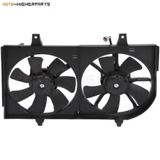 For 2002-2003 Nissan Maxima Radiator Condenser Cooling Fan Assembly