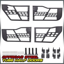 Fit For 2007-2018 Jeep Wrangler Jk 3.6l 3.8l 4pcs Steel Tube Semi-open Doors Kit