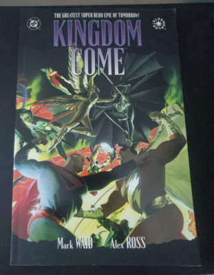 Kingdom Come DC Comics 1997 Graphic Novel TPB by Mark Waid & Alex Ross w/CD