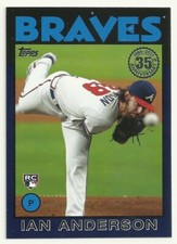  2021 TOPPS BASEBALL - IAN ANDERSON - 1986 35th ANNIVERSARY - #20 - ROOKIE BLUE