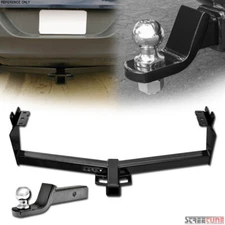 For 14-19 Jeep Cherokee Class 3/III Trailer Hitch Tube+2" Ball Towing Mount Kit