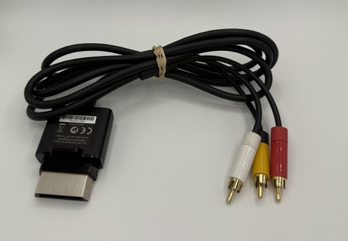 Cable de audio/vídeo compuesto RCA oficial OEM Microsoft Xbox 360 AV - Imagen 2 de 2
