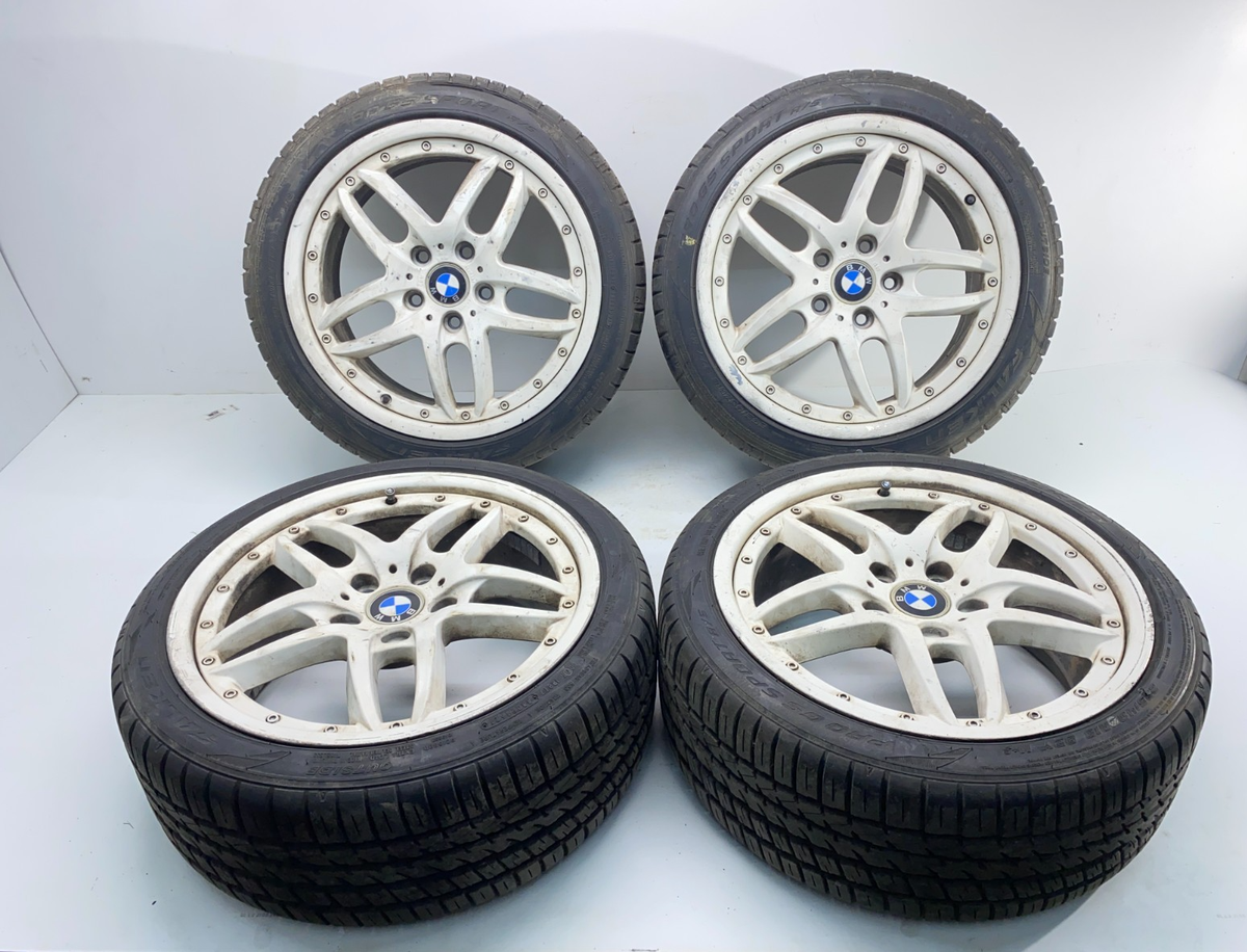  純正ホイール E46 330i 330Ci 2本 予備 01-06 BMW E46 330Ci 18 Inch Two Piece Alloy Wheel Rim Front & Rear