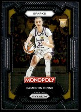 Cameron Brink 2024 Panini Prizm Monopoly WNBA #39 rc Los Angeles Sparks