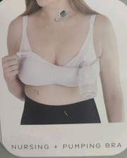 Isabel Maternity Womens Bra Black Nursing Bra 4 Clasp Padded Stretch XL. 38-40