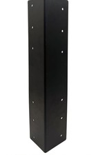 Black Metal Angle Bracket Corner Brace, 4 Pack , 17 1/4 By 3 By 3