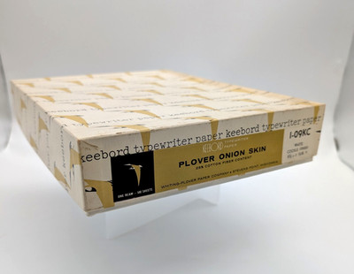 Keebord Plover Onionskin 25% Cotton Full New Open Box (500) Typing Paper