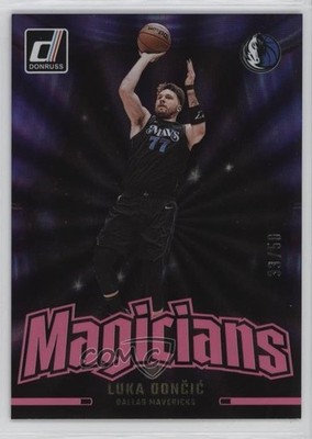 2024-25 Panini Donruss Magicians Holo Pink Laser 33/50 Luka Doncic Dončić #8 9p5