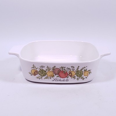Vintage CORNING WARE A-1-B Spice of Life L Echalote CASSEROLE DISH