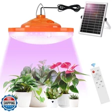 Ladate 96 LED Solar Grow Lights Battery Powered, Full Spectrum Ha