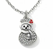 Brighton Lil Snowman Joy Pendant Necklace NWT