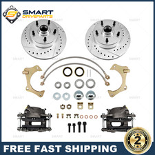 New For Mustang Ii 11 In Front Disc Brake Kit 5 On 4-34 Drilledslotted Rotors