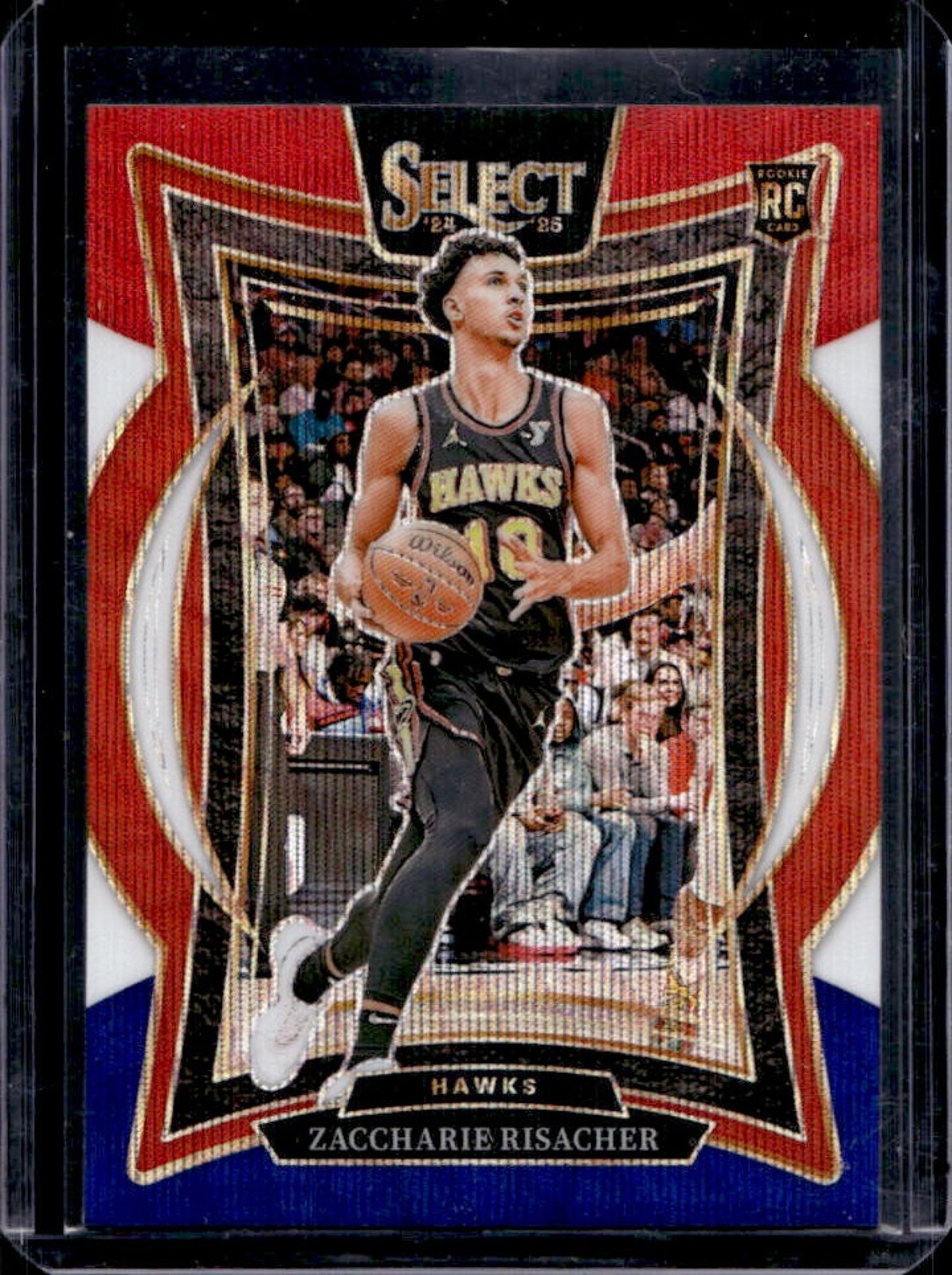 2024-25 Panini Select Zaccharie Risacher Concourse RC Tri-Color Prizm #86 Hawks