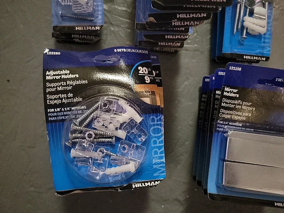Paquete grande 25. Lote Varios Hillman 20 Lb. Soportes para espejos reventa Foto 2 de 4