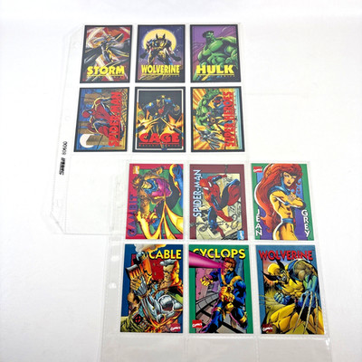 Complete 1993 and 1994 Complete Crunch n Munch Marvel Card Sets 12 Cards