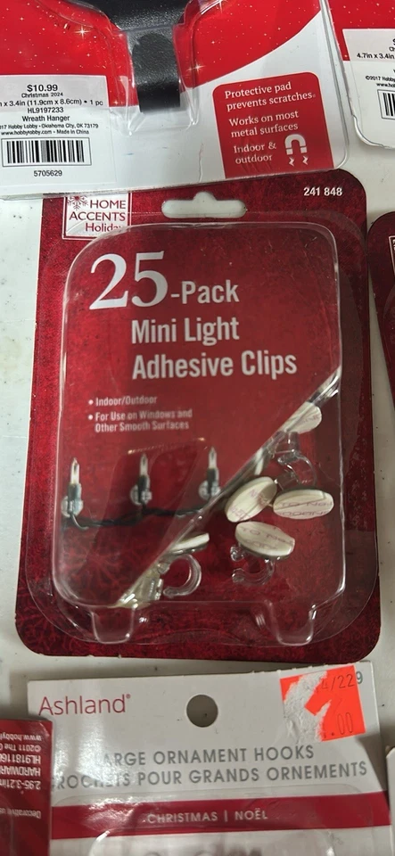 Christmas Magnetic Hangers 6 Ps Light Clips 3 Boxes Ornaments Hooks 4 Boxes New - Image 4 of 4