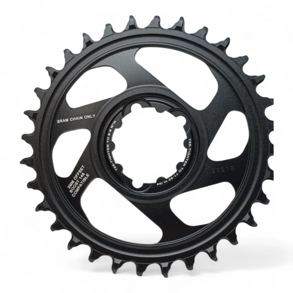 Sram Eagle Chainring 32T boost Narrow Wide Alloy 3 bolt Black - Image 4 of 4