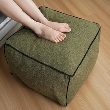 Pouf Ottoman Stuffed Modern Foam Filled Foot Rest Poufs for Living Room Chair