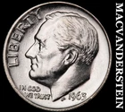 1963 Roosevelt Dime- Silver- Choice Gem Brilliant Uncirculated Luster #J5372