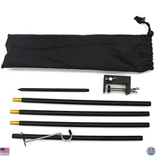 Folding Camping Lantern Stand Pole - Essential Light Hanger & Outdoor Accessory